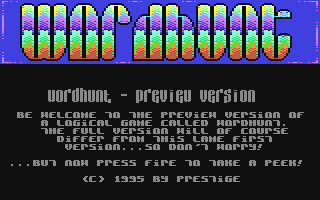 C64 GameBase Wordhunt_[Preview] (Preview) 1995